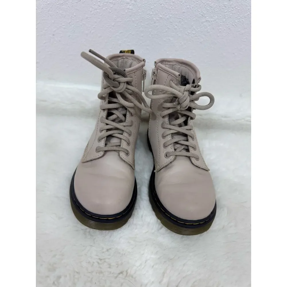 Dr. Martens 1460 Kids Size 11 Taupe Leather Combat Boots